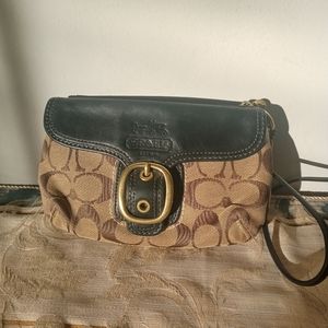 Brown Coach Wristlet